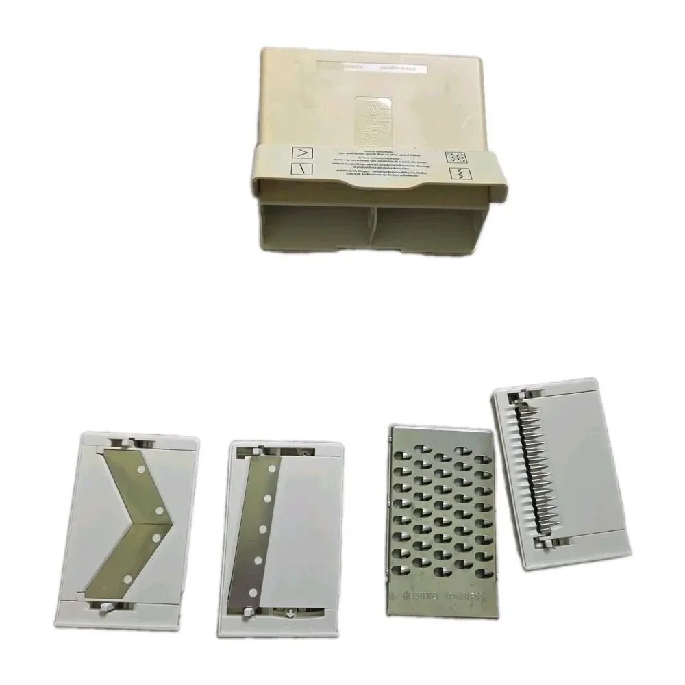 Pampered Chef Ultimate Mandoline Slicer Grater Set w Storage Case 4 Blades EUC